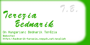 terezia bednarik business card